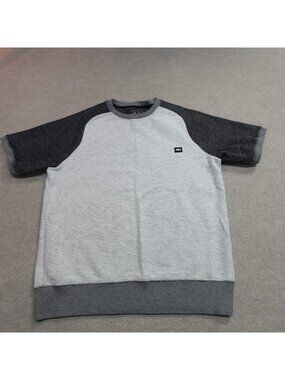 Prps Sweater 3XL Gray Raglan Terry Sweatshirt Short Sleeve